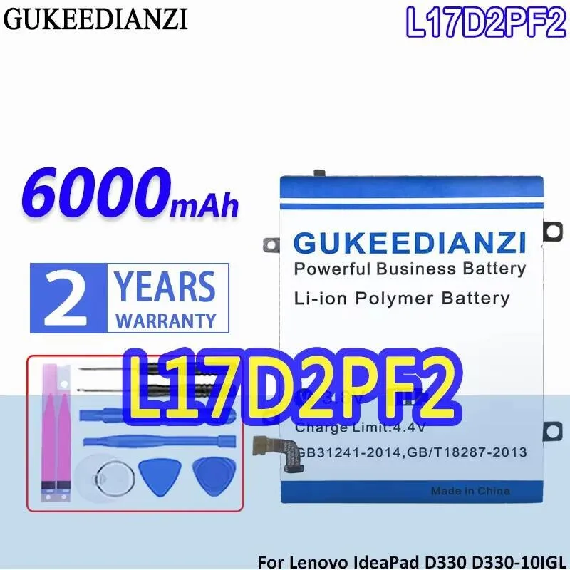 

Battery For Lenovo Ideapad D330 D330-10IGL D330-10IGM D335-10IGM L17L2PF3 L17C2PF1 N4000 N5000 L17D2PF2 L17M2PF3 L17S2PF3 Safe