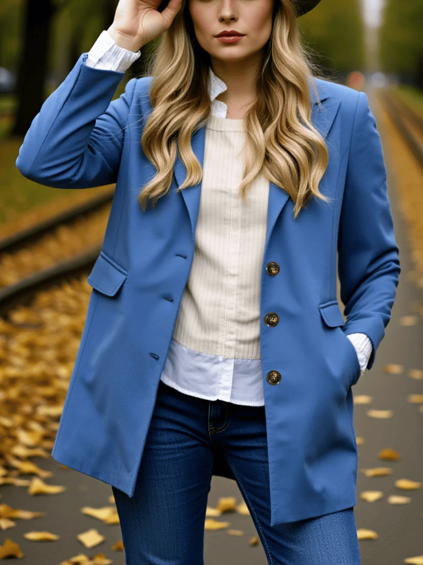 

Женский классический плащ в европейско-американском стиле, однотонный, на одной пуговице, для весны и осени