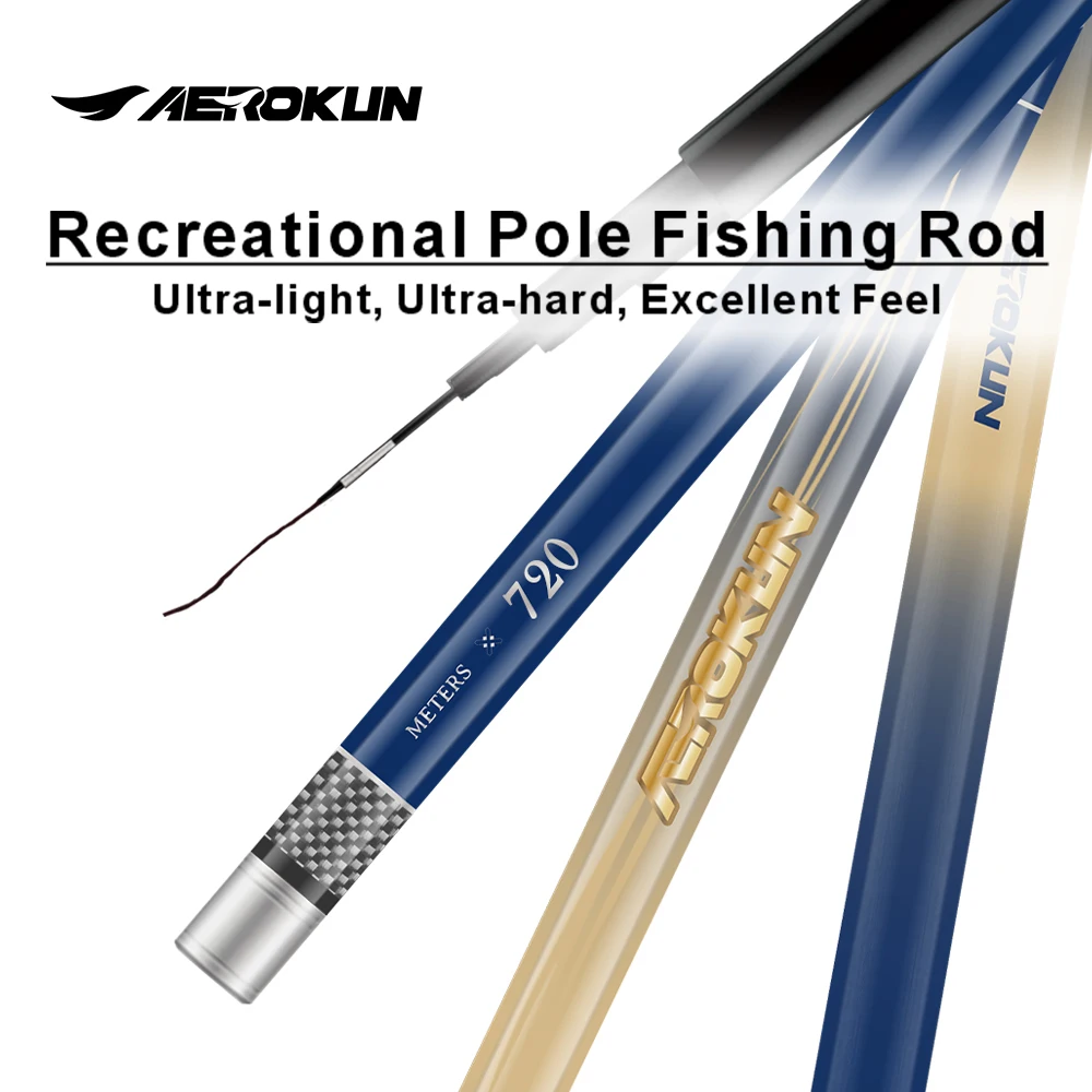 

7.2 Telescopic Fishing Rod 46T Carbon Fiber ClothFishing Rod Handheld Rod For Small Bass