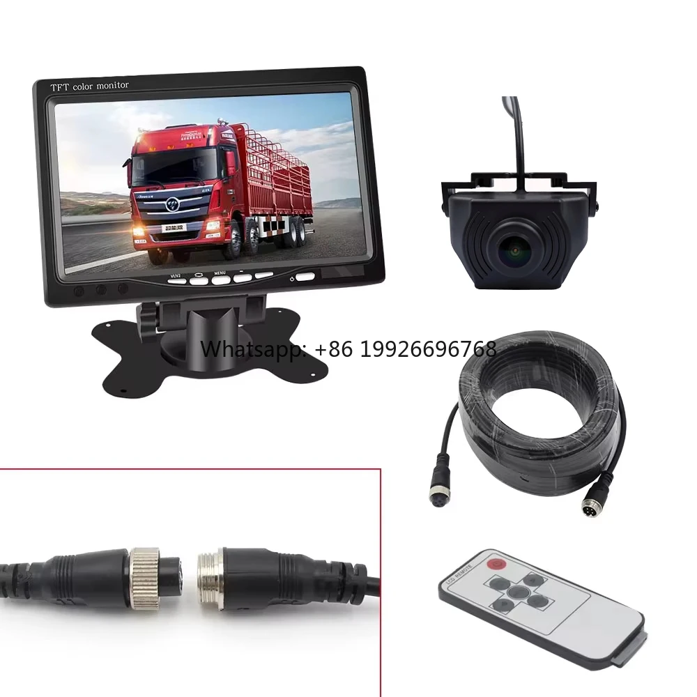 

7 Inch TFT HD Waterproof On-Board LCD Monitor Night View Car Reversing Aid Rearview Backup Radar Camera Parking System for Cars