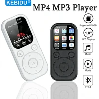 Reproductor MP3 MP4 con Bluetooth 5,4, pantalla LCD portátil, reproductor de música sin pérdidas, altavoz estéreo HiFi, compatible con Radio TF, vídeo, grabación de libros electrónicos