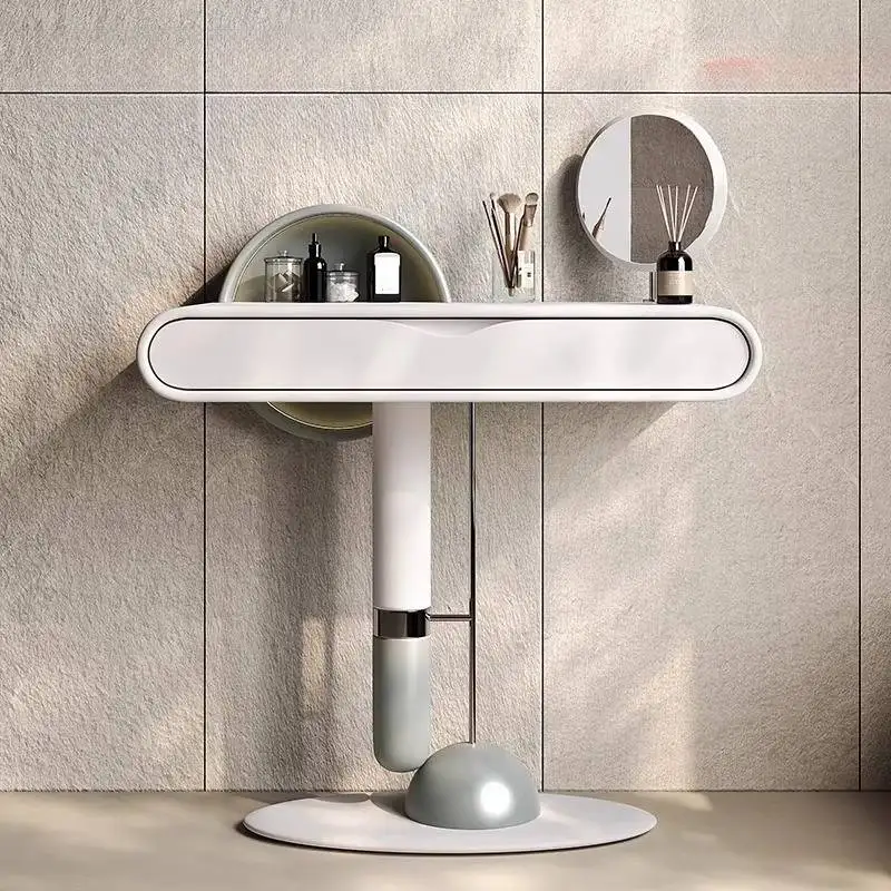 Nordic Portable Wood Vanity Table Chair White Small Drawers Bedroom Dressers Makeup Desk Mirror Set Penteadeira Furniture Home