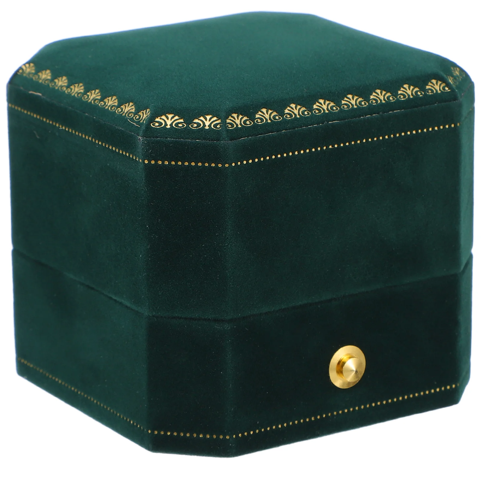 

Octagonal Ring Box Wedding Ceremony Engagement Proposal Jewelry Holder Decorative Storage Case for Wedding Bands