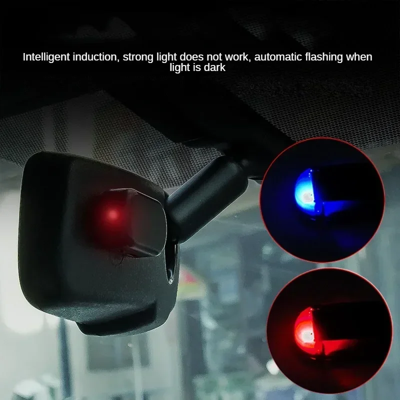 Car Fake Security Light Solar Powered Simulated Dummy Alarm Wireless Warning Anti-Theft Caution Lamp LED Flashing Lights