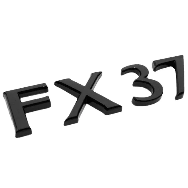 

For FX37 FX50 Rear Liftgate Logo Letter Badge Emblem Nameplate Gloss Black Silver