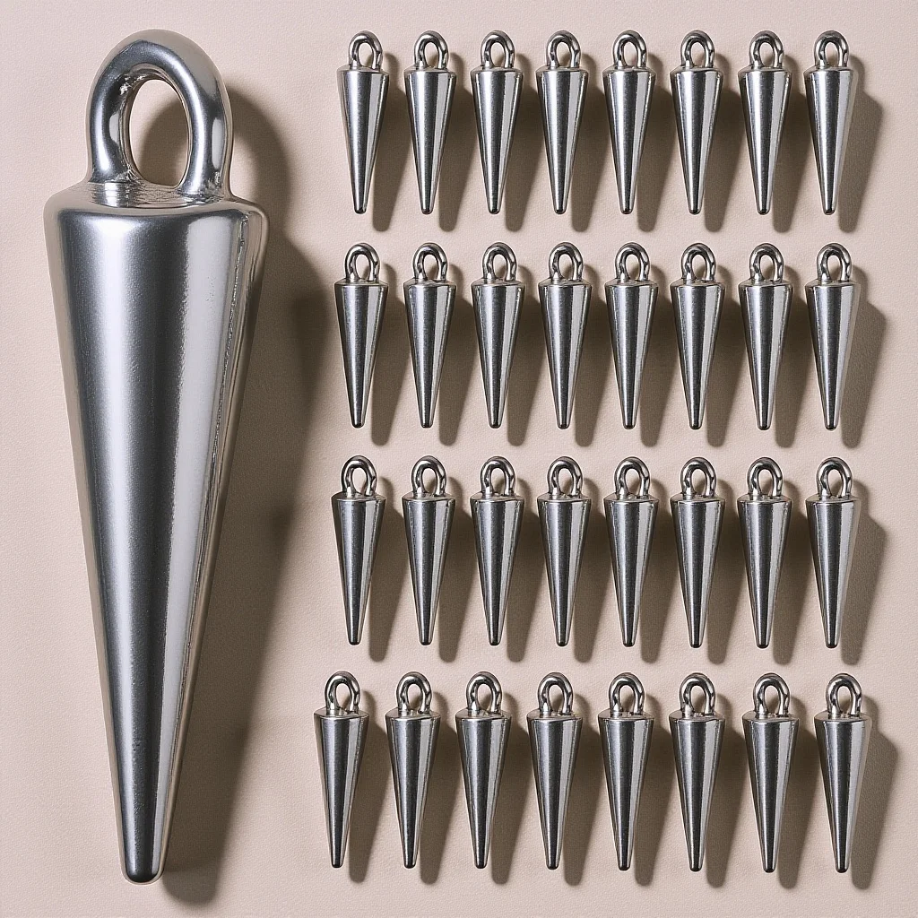 

30Pcs Zinc Alloy Spike Charms Cone Pendants Gothic Style Long Spikes for Jewelry Making Bracelets Necklaces DIY Crafts