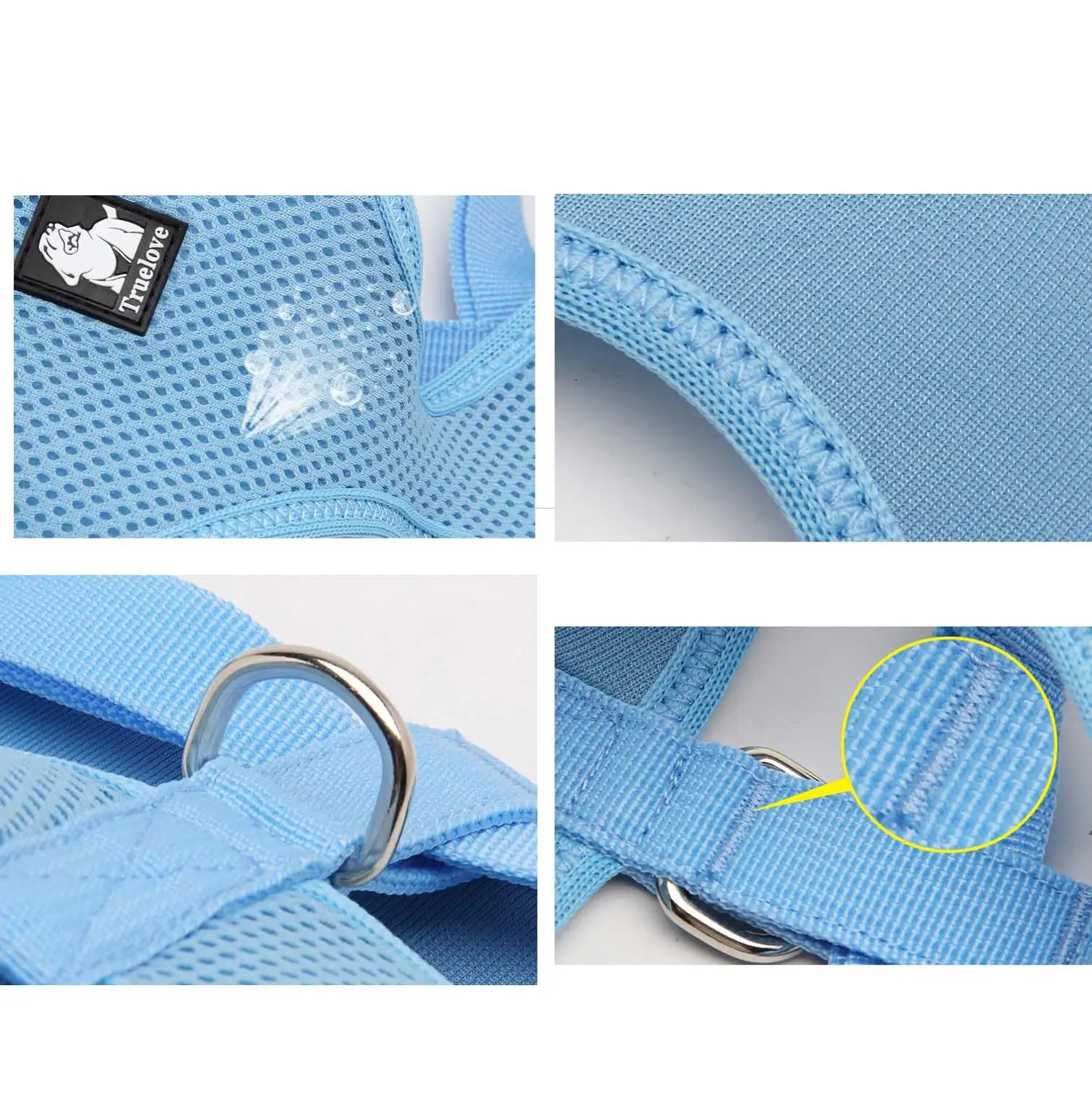 Truelove Puppy Cat Pet Dog Harness Breathable Mesh Nylon Dog Harness Soft Lightweight Walk Vest high quality TLH1911