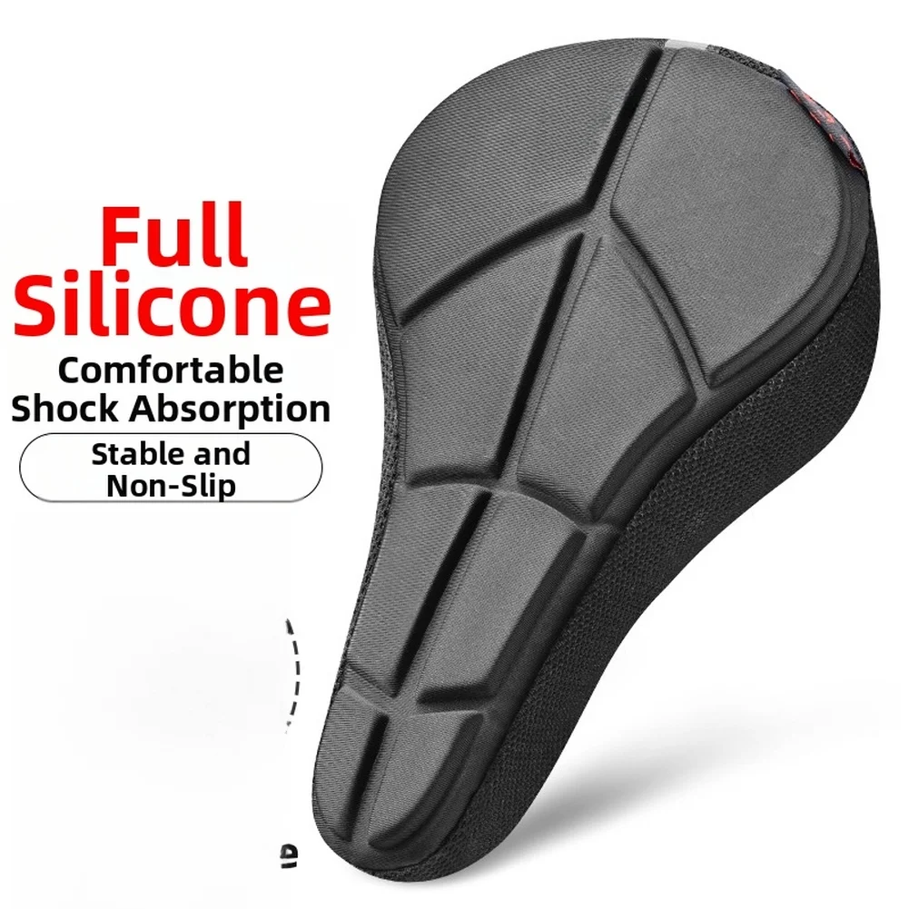 

1pcs Silicone Bike Seat Cover Non Slip Gel Cushion For Mountain Bicycle Comfortable Bicycle Accessories
