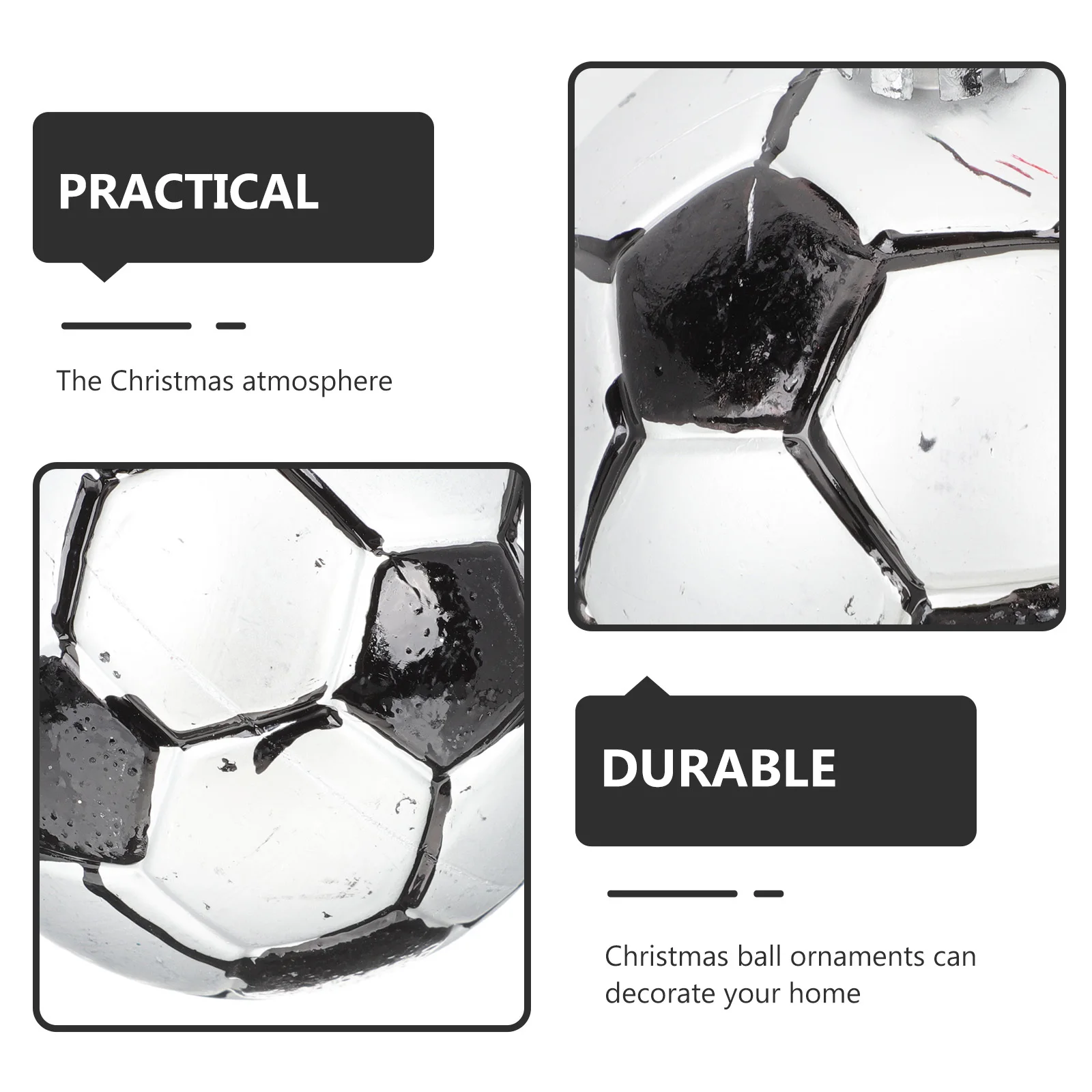 

6pcs Christmas Ball Ornaments Set Plastic Xmas Tree Hanging Decorations Home Party Window Door Fireplace Pendant Xmas Balls