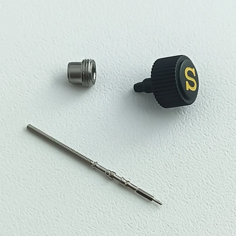 Screw-in Case Replace High Quality Watch Crown Engraved Signed 'S' fits nh35 nh36 movement 3 Style Include crown tube stem