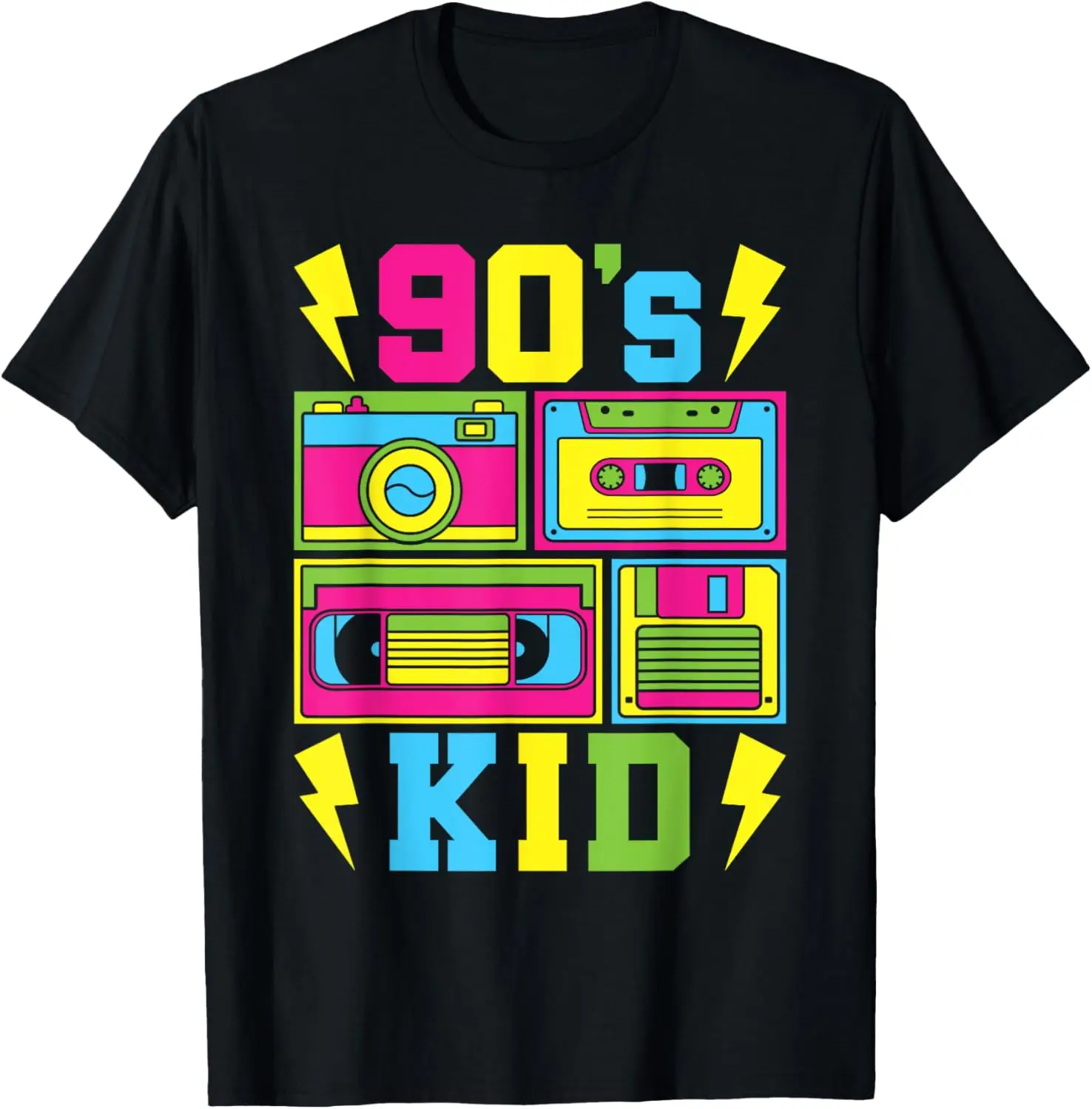 Funny 90's Kid 90s Outfit Retro Party Men Women Kids T-Shirt