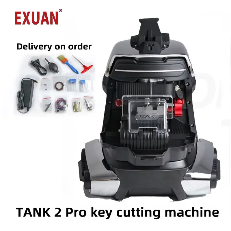 CNC Tank 2 APP Key Cutting Machine Aluminum Alloy Bottom Shell Mechanical Automatic Key Copying Machine Car Key Matching Tools