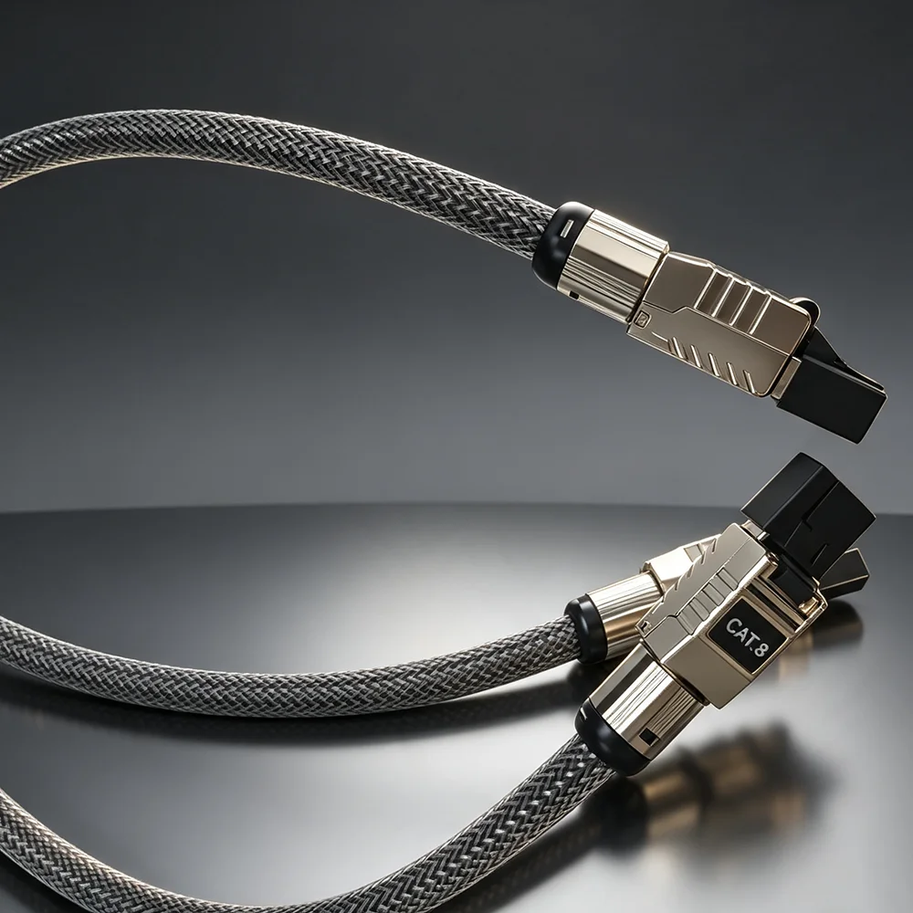 Cable de red CAT8 de plata pur - Lan Cable Gaming reseña y precio