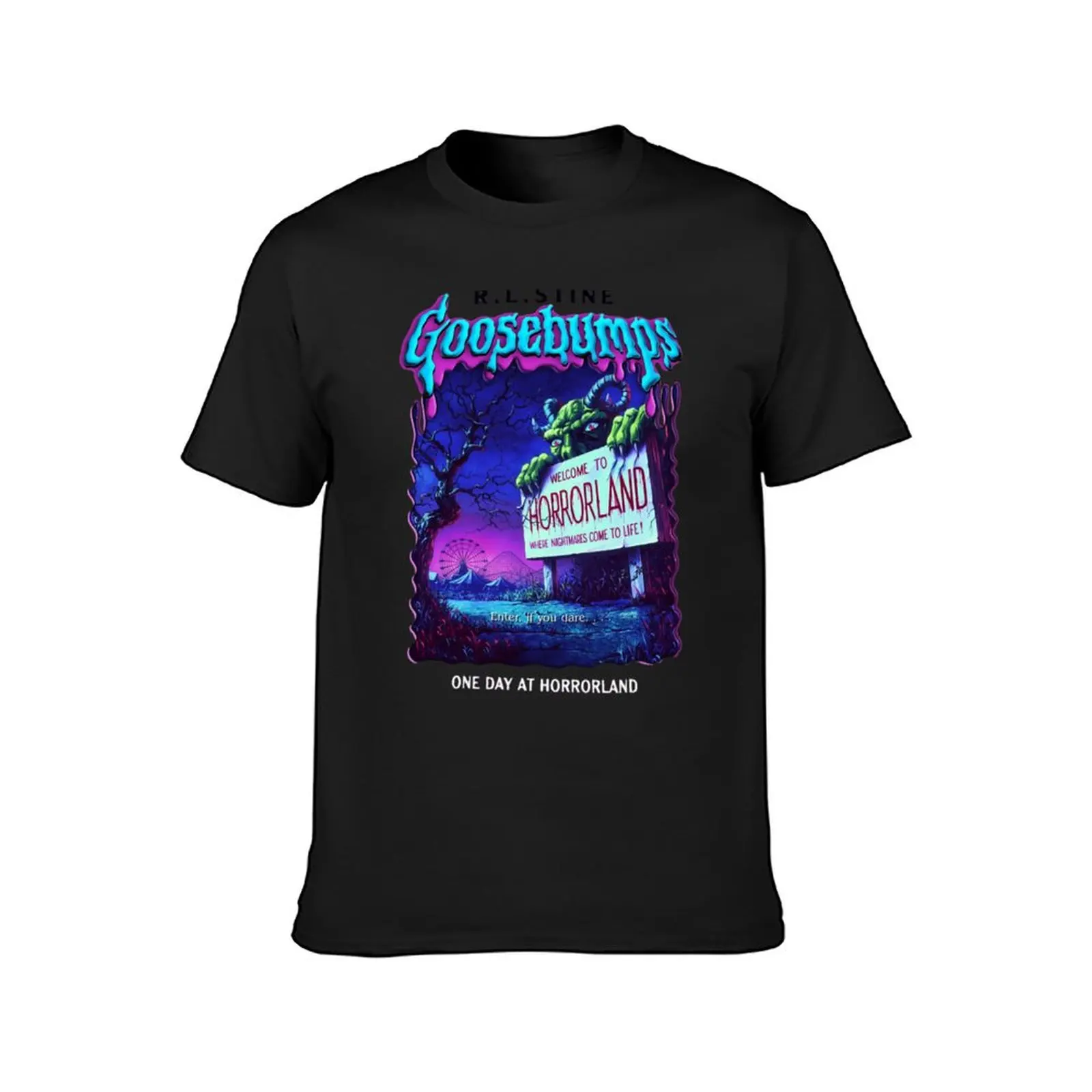 Goosebumps One Day At HorrorLand T-Shirt vintage clothes sublime mens graphic t-shirts funny