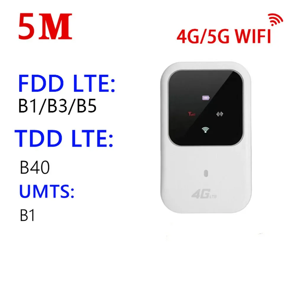 Portable 4G WiFi 150Mbps 4G LTE WiFi Router 2500mAh Pocket MIFI Hotspot LCD Indicator Display With SIM Card Slot