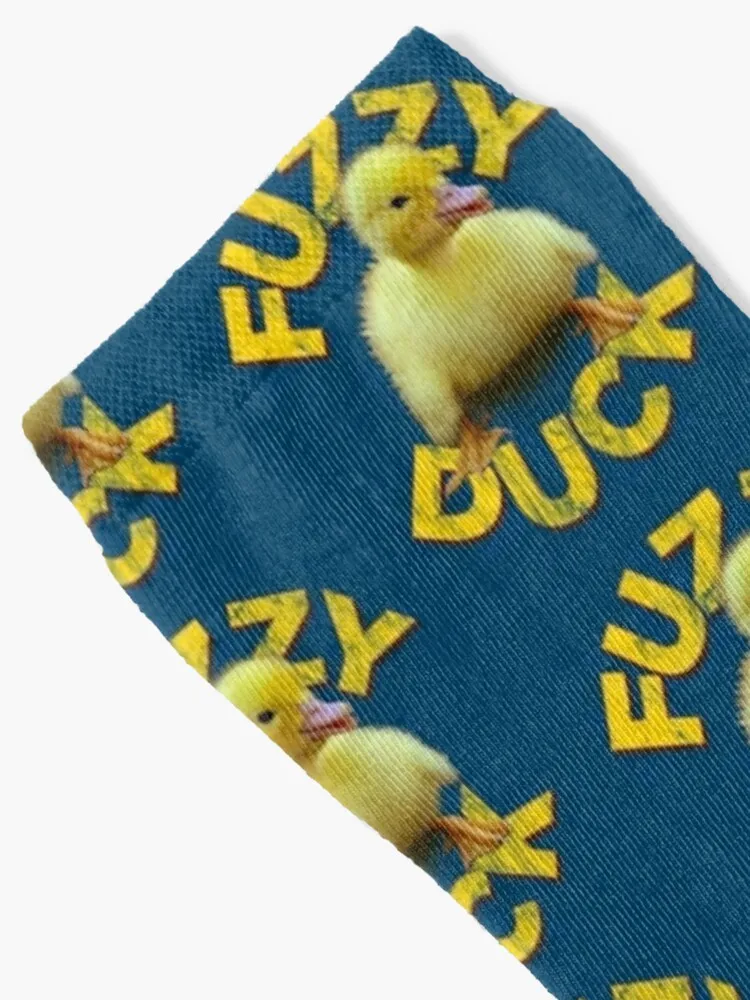 Fuzzy Duck Retro Cute Duckling Design Socks Cartoon Socks