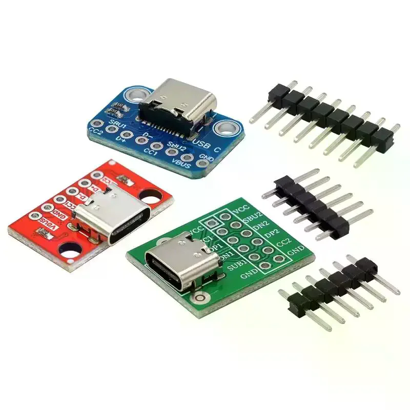 1 Set USB3.1 16P To 2.54 High Current Power Adapter Board Module TYPE-C Female Test Board For