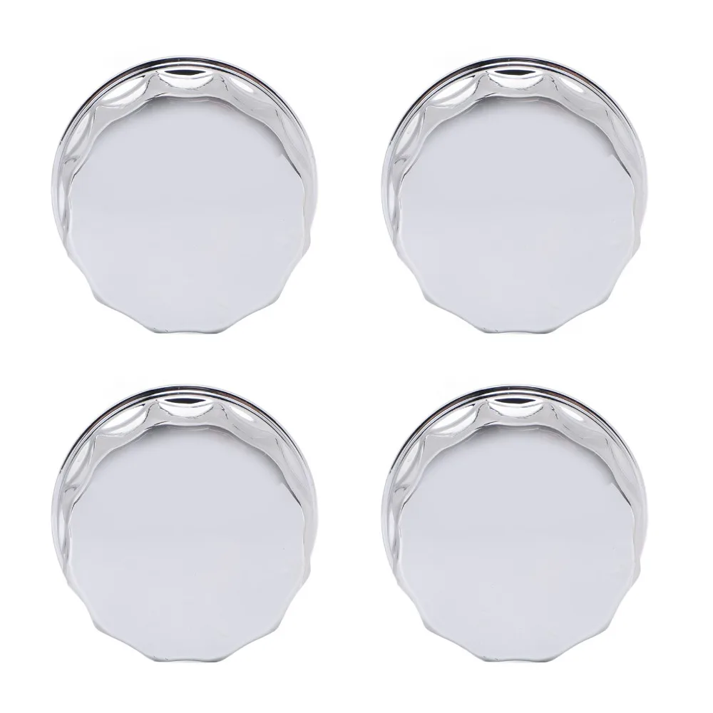 4pcs Durable Electroplating Finish Wheel Hub Cap Metal Center Hub Cap ATV Wheel Cover Off-Road Use