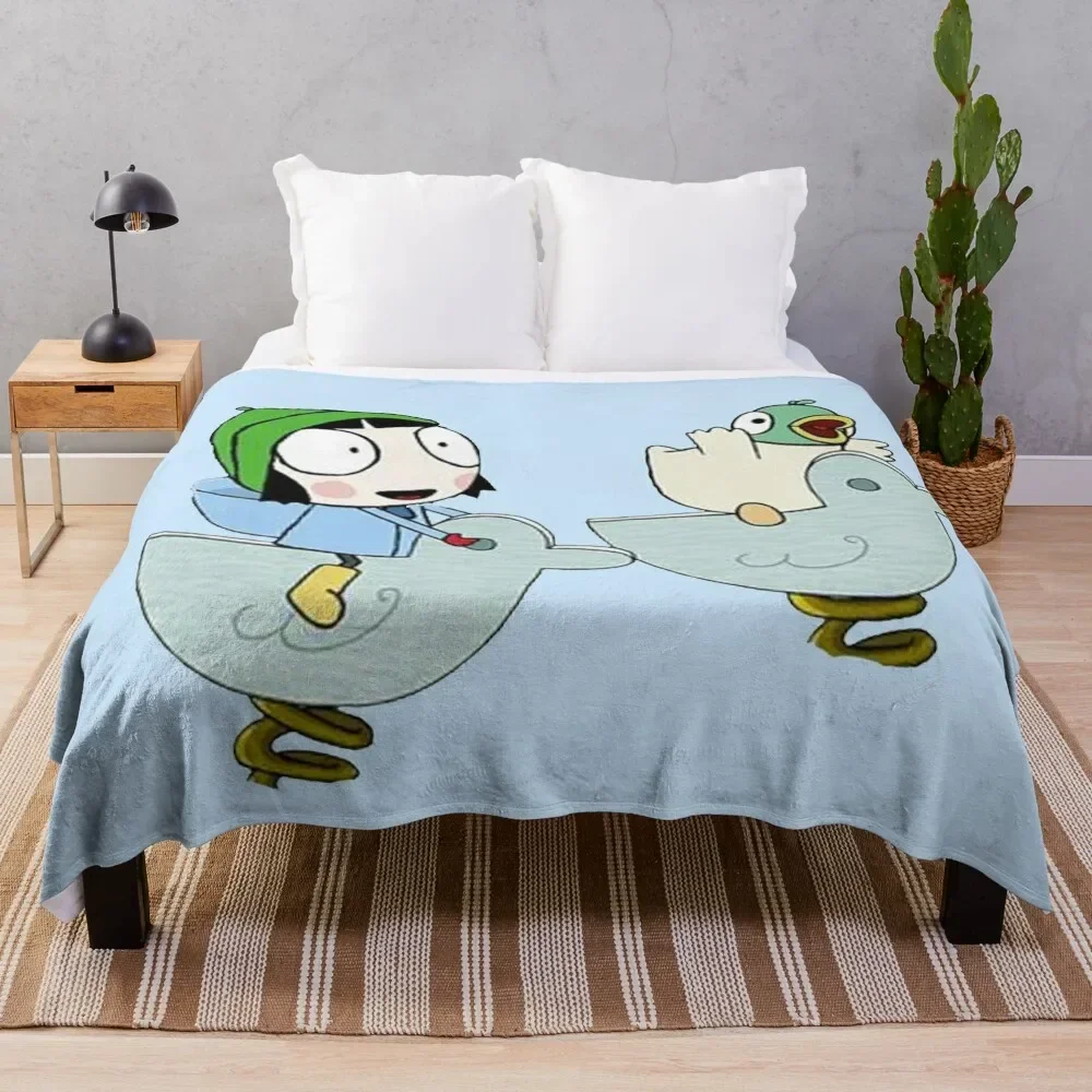 

Sarah and duck Throw Blanket Sofa Nap Bed Quilt Blankets