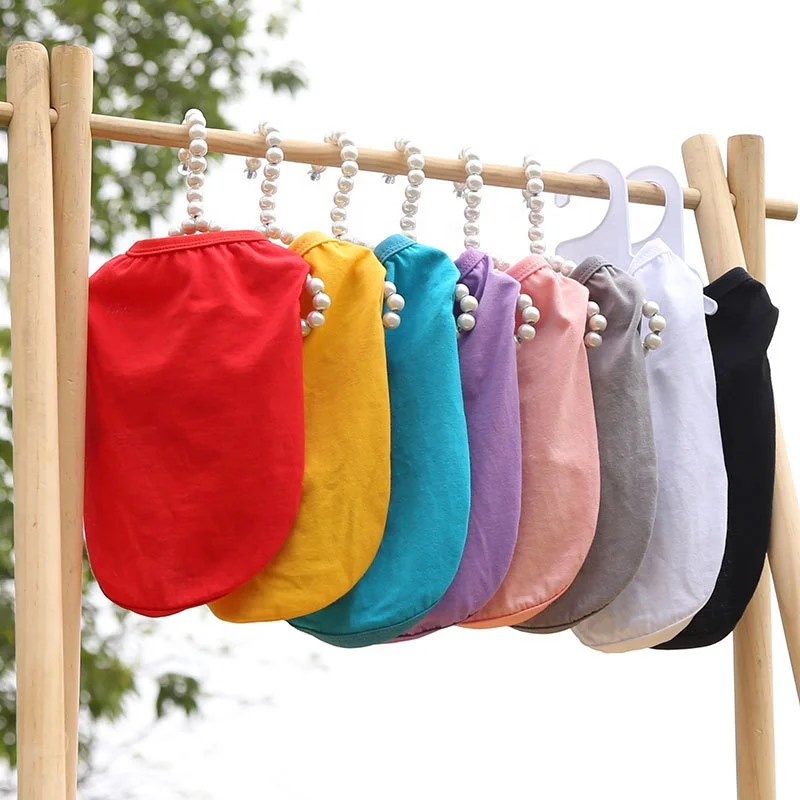 TTT   Multi Colors Thin   Plain Cotton Dog Tshirt Dogs Clothes Hedgehog Guinea pig water bottle Rabbit house Bunny accessories