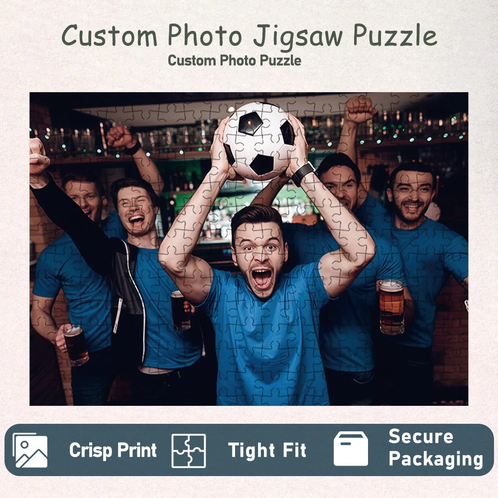 35/300/500/1036pcs Personalized Custom Photo Puzzle Victory Group Photo Personalized Puzzle Memento For Special Occasions Room