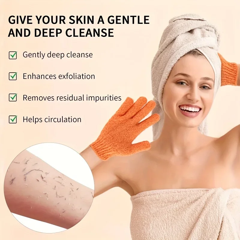 10Pairs Exfoliating Bath Gloves Reversible Shower Scrub Mitts Body Cleansing Towel Back Scrubber For Deep Cleansing Dead Skin Removal Spa Massage Bath Products For Home Travel Gym view 6