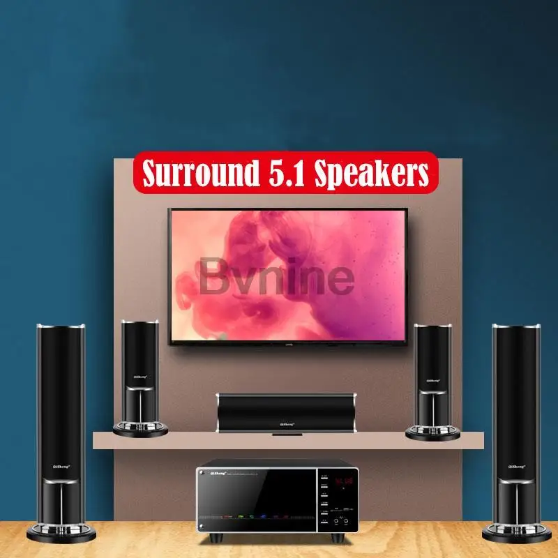 Imagem -03 - Alto-falante Bluetooth Surround de Alta Potência Sistema de Cinema em Casa 5.1 Conjunto de Áudio tv Ktv Novo 100w