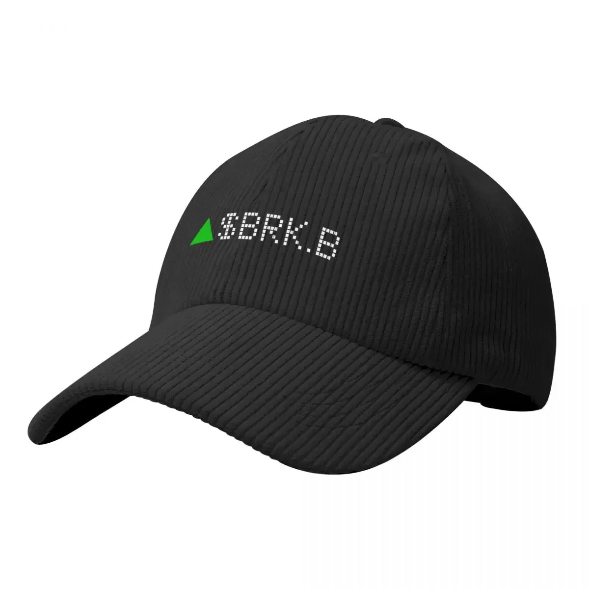 Berkshire Hathaway Inc. Class B Stock Ticker Green - White Font Corduroy Baseball Cap Beach black Men's Caps Women's