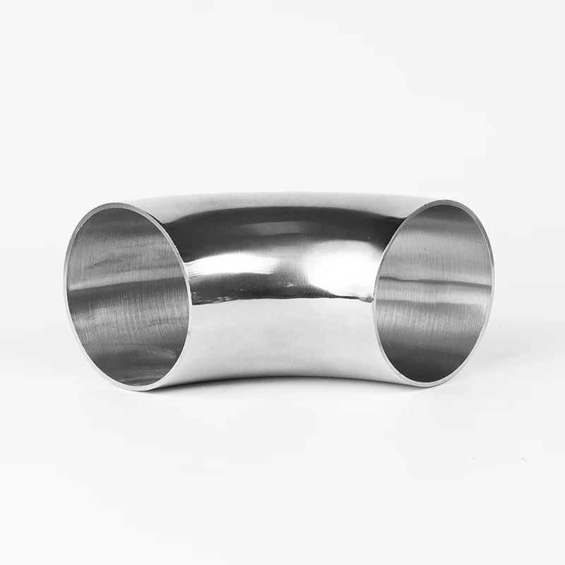 304 Stainless Steel Sanitary Grade Elbow 90 Degree Mirror Gloss Food Grade Welding Precision Polishing Elbow Rough Polishing rig