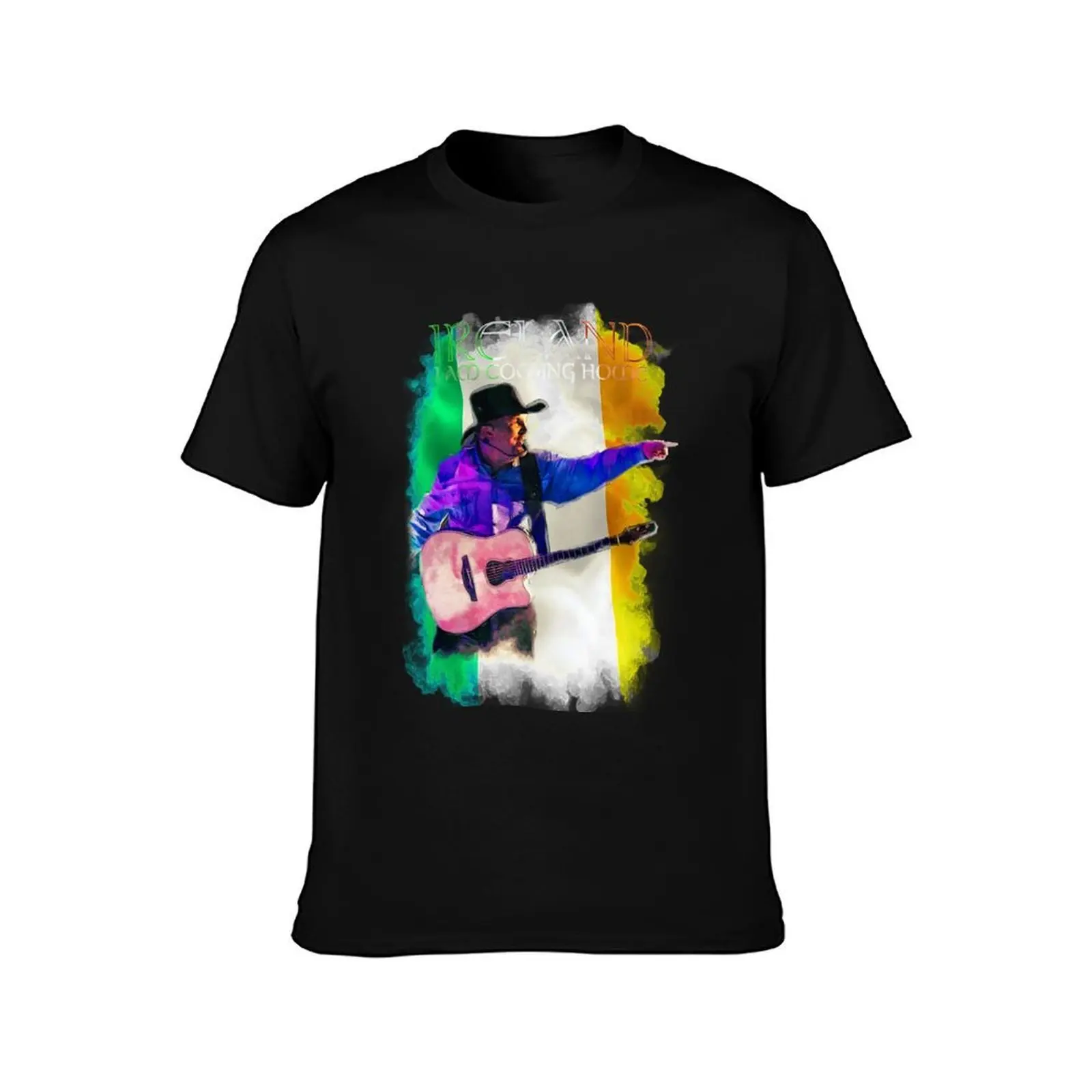 Garth Brooks Ireland I Am Coming Home T-Shirt, Summer Casual Cotton Tee, Oversized Streetwear Tops, Vintage Graphic Print