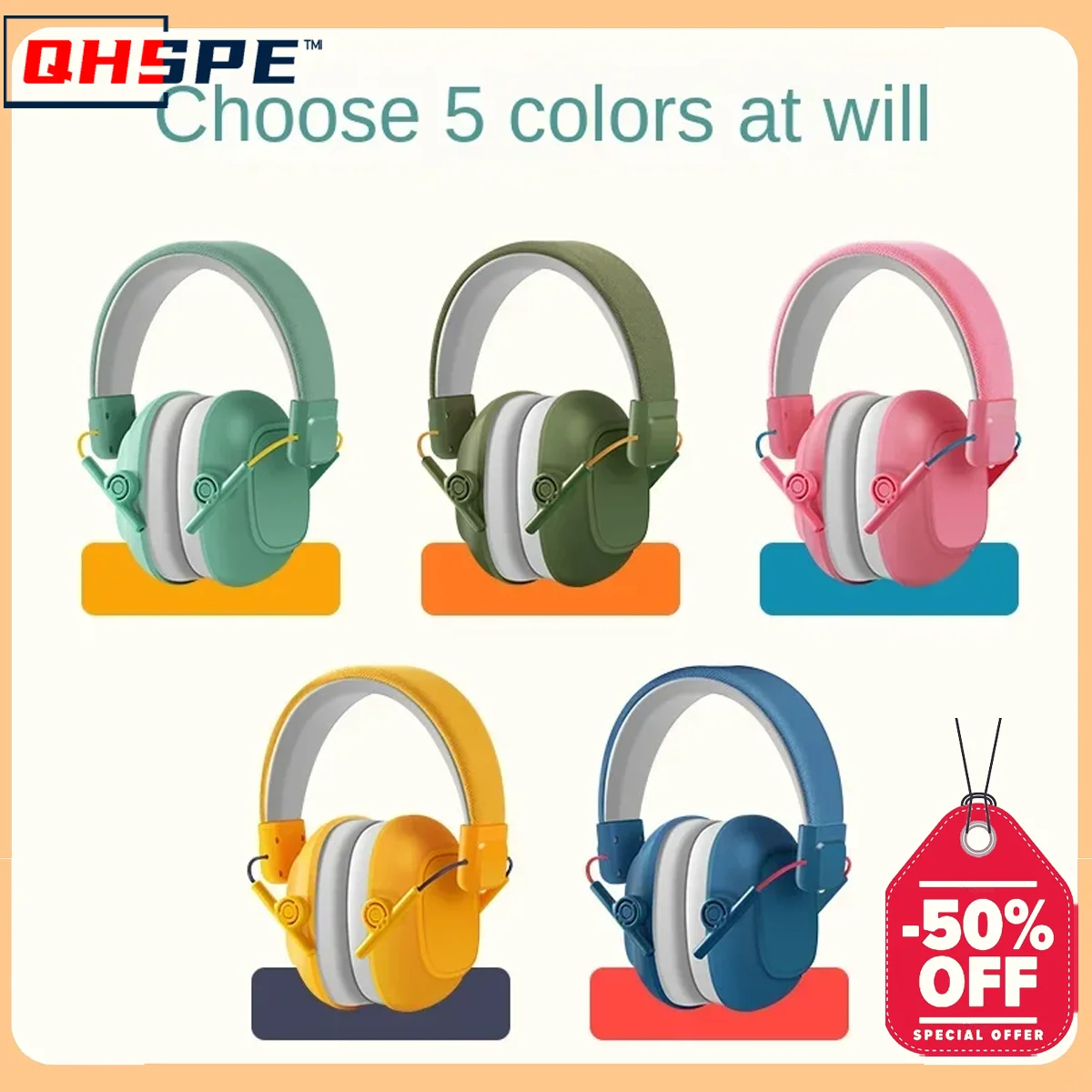 

A children's anti-noise earmuffs aircraft decompression learning drum set noise-cancelling headset with soundproof headphones