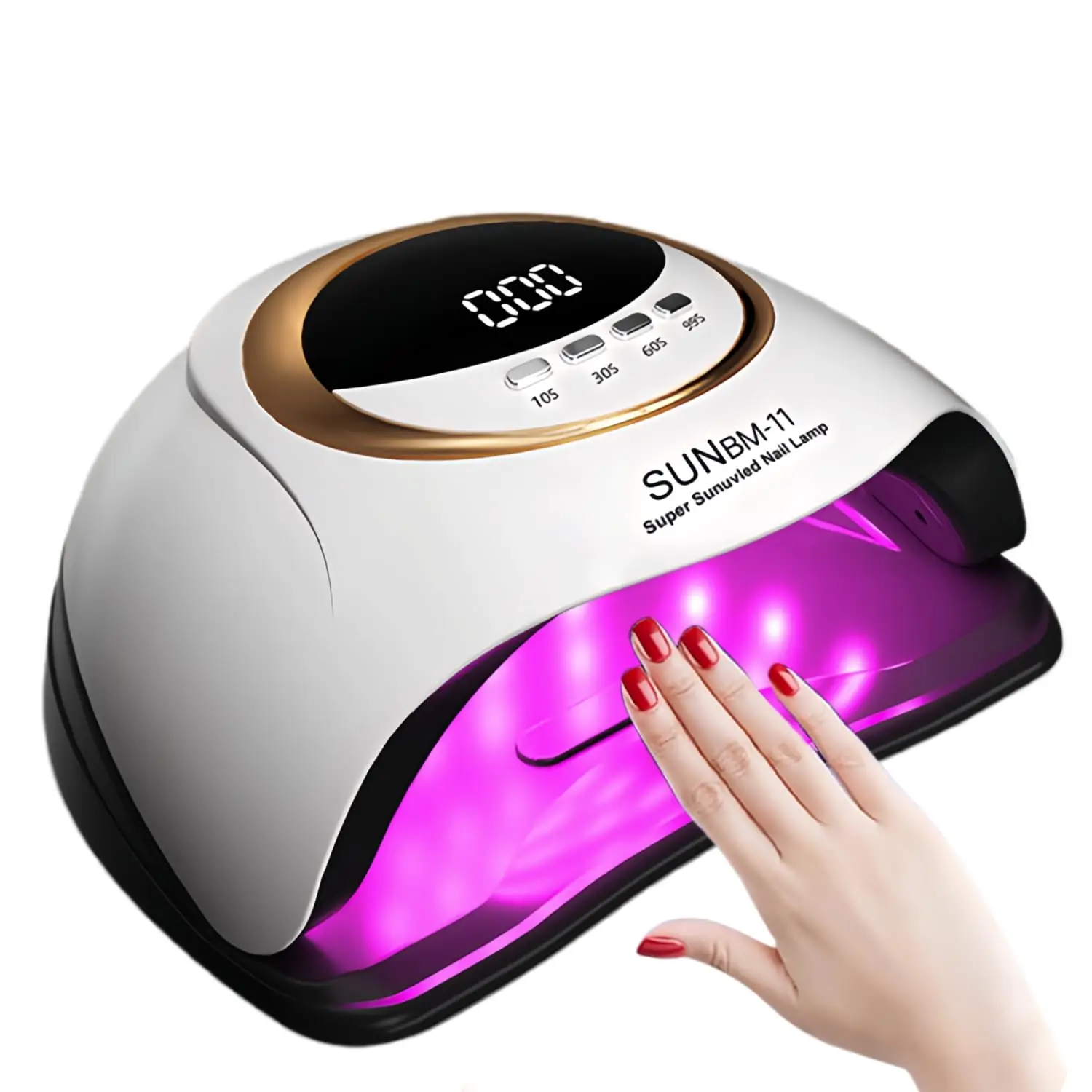 UV Nail Lamp 66 LEDs Nail Dryer Machine with LCD Screen Quick-drying Manicure Lamp for Curing All Nails Gel Nail Art Tools