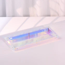 GH60 Acrylic Mechanical Keyboard Shell Translucent Customized MADCATZ Made60 Keyboard Case Table Desktop for PC Computer Laptop