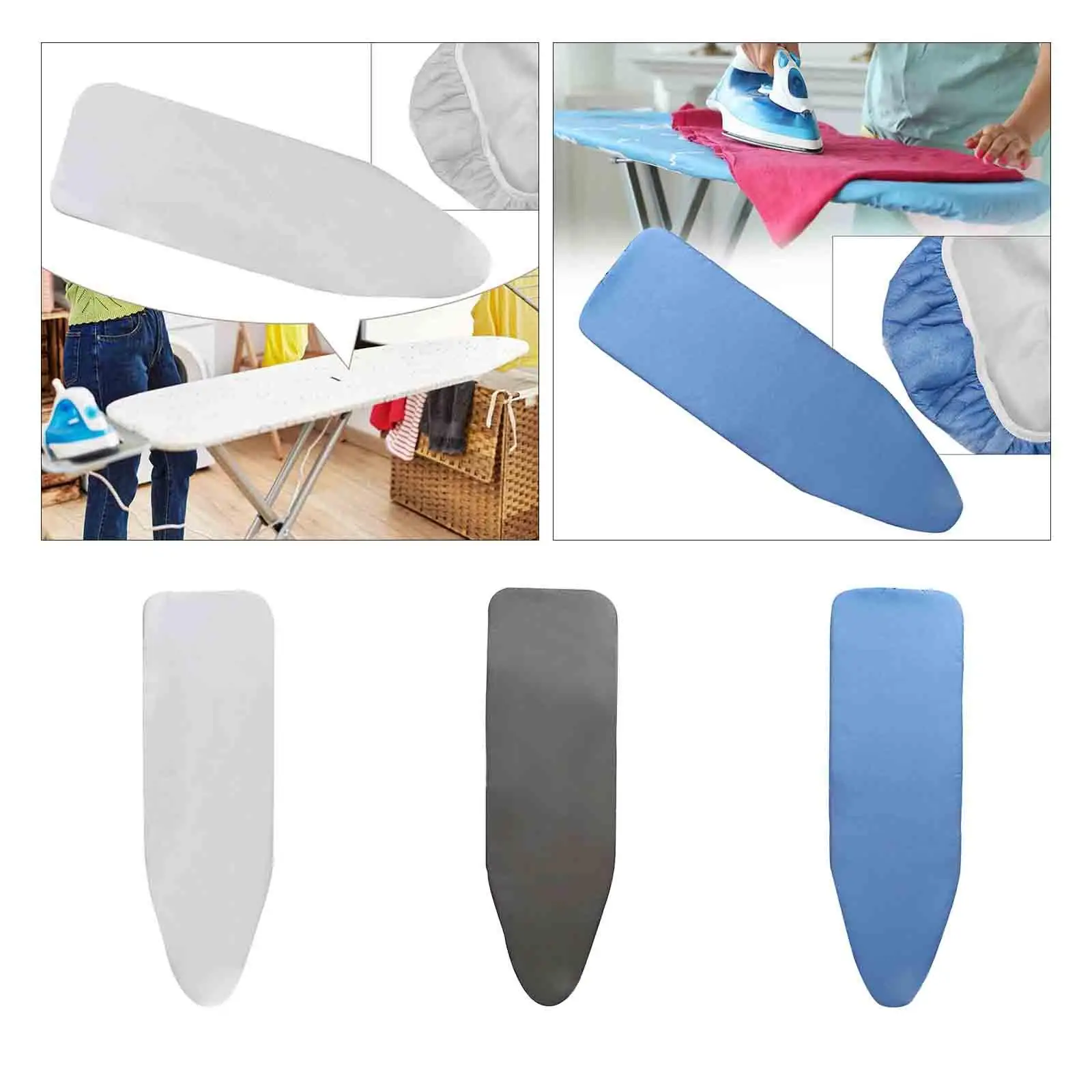 

Ironing Board Cover Durable Professional Replacement Tools Elastic Edge Reusable Smooth Protects Delicate Fabrics Ironing Cover