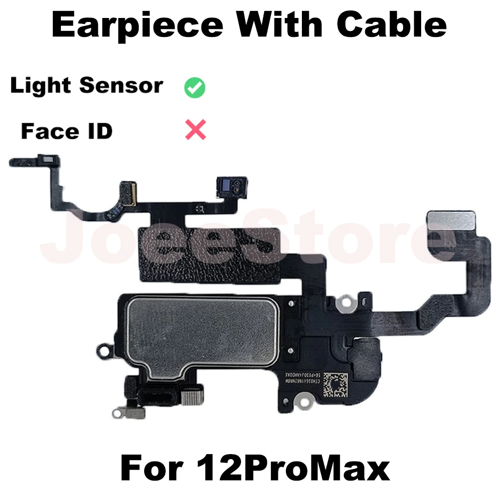 Earpiece For iPhone 12 12Pro 12ProMax 12Mini Ear Speaker With Proximity Sensor Flex Cable Top Small Headset Fix Sound Parts image 3