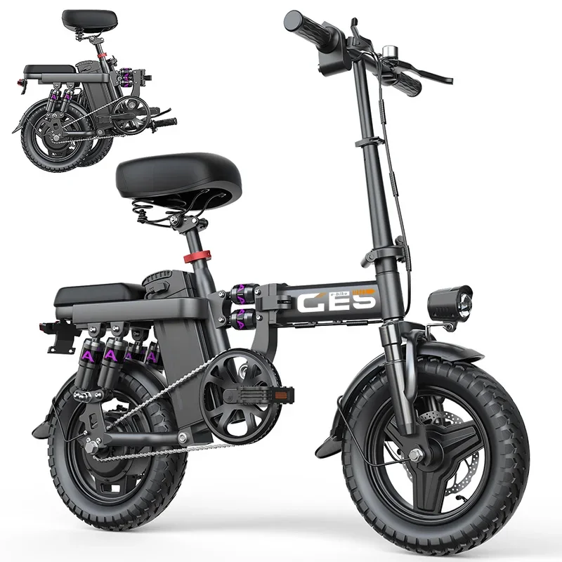 AliExpress 250W city ebike  14-inch tire Foldable Electric Bicycle Adult Electric Bike Toofly GE5 48V15AH E-bike