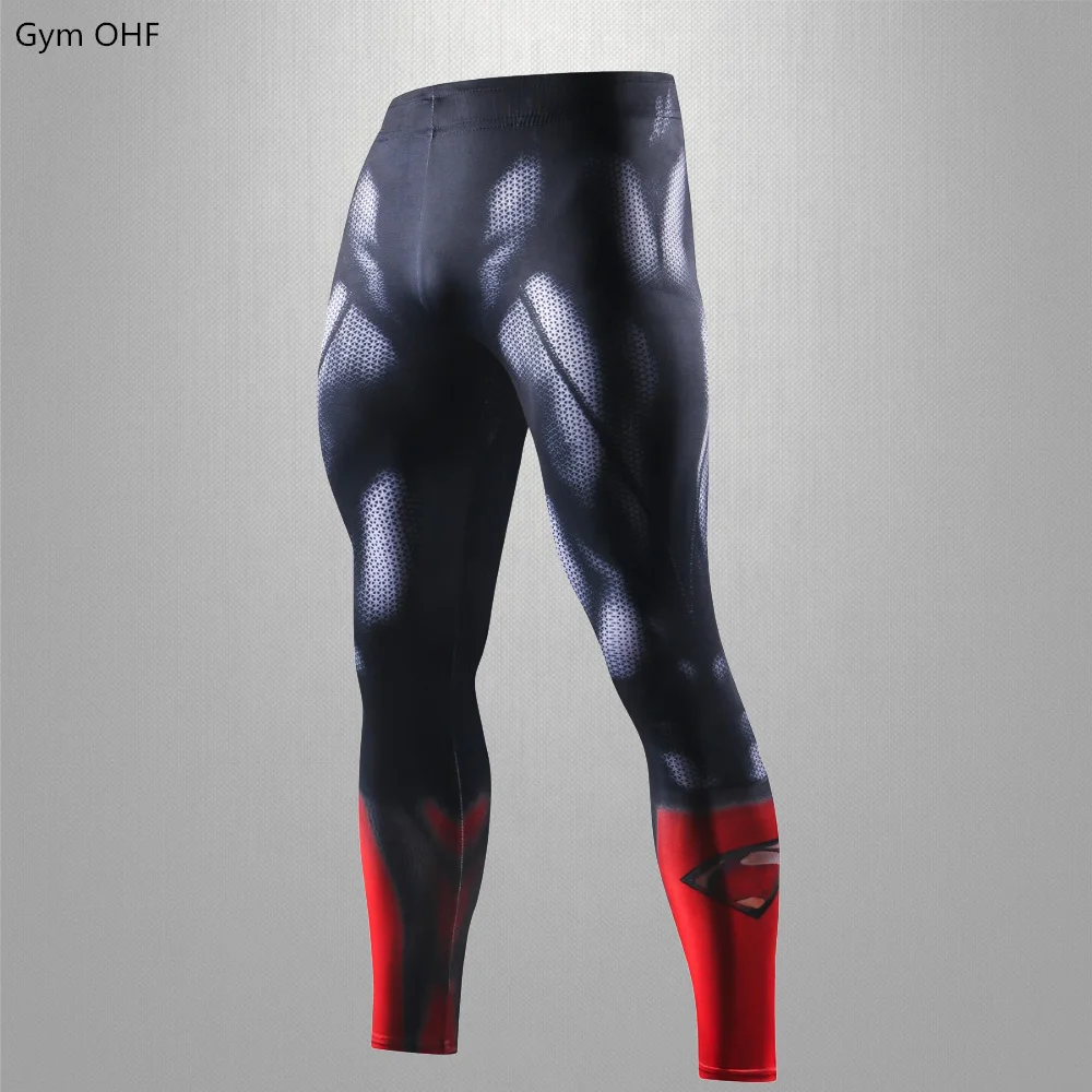 Rashguard mężczyźni kompresja obcisłe legginsy bieganie sport męskie Fitness spodnie do joggingu spodnie szybkoschnące trening treningowy joga dna