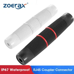 ZoeRax Waterproof Couplers IP67 Waterproof RJ45 Coupler Connectors Cat 5/5e/6A Ethernet Waterproof Couplers