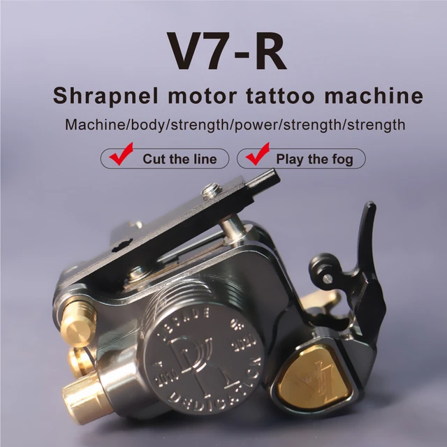 Sidewinder 7R Rotary Tattoo Machine Replica Upgrade Version Needle Pressing  Wheel Imitation DK Black Golden Silvery Gun Color - AliExpress