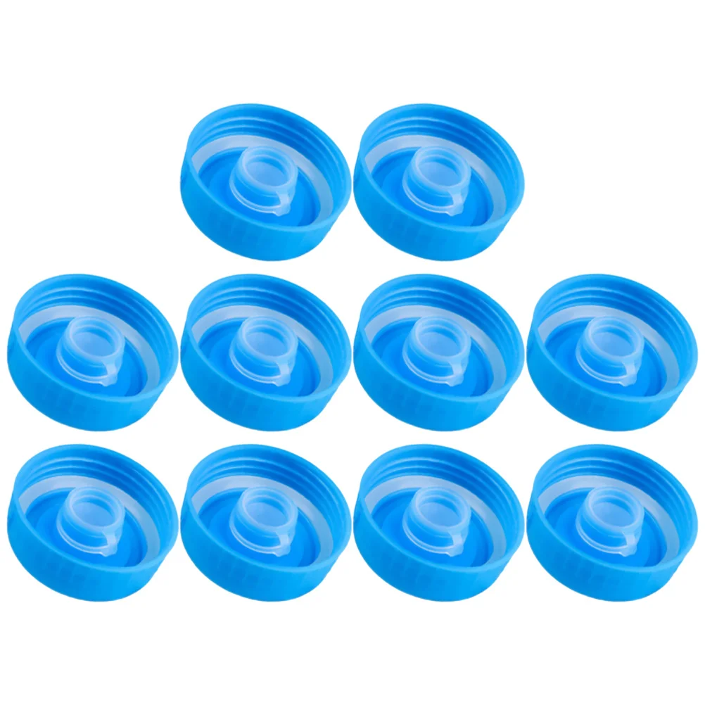 10 Pcs Threaded Sealed Cover Replacement Caps for Water Jug Container Spiral Reusable Gallon Bottle Plastic Mineral Lids