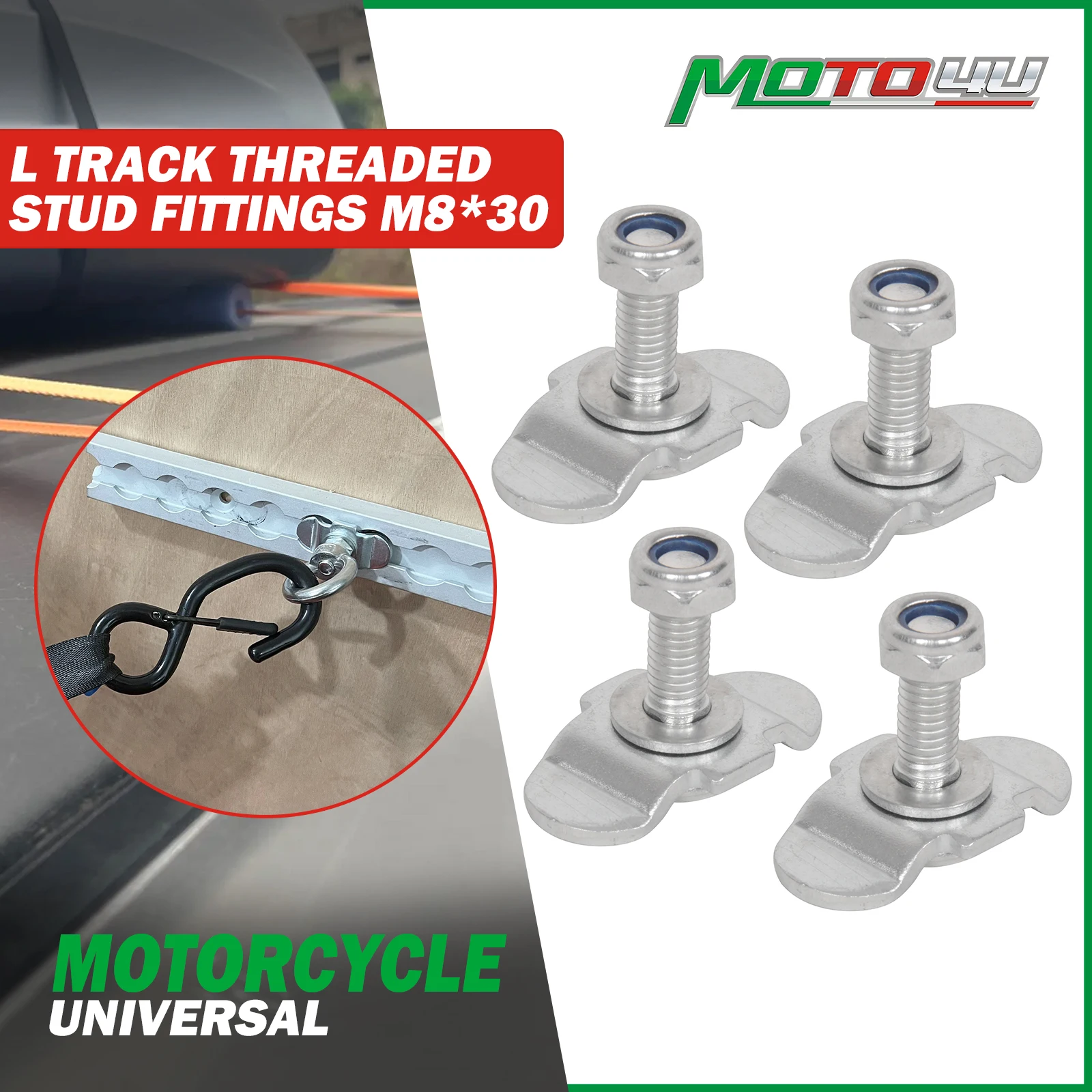 M8/M6 Hook Tie Down Rope With Washer and Mounting Screws Anchor Point For Car Boat ropes Cord Strap Chain
