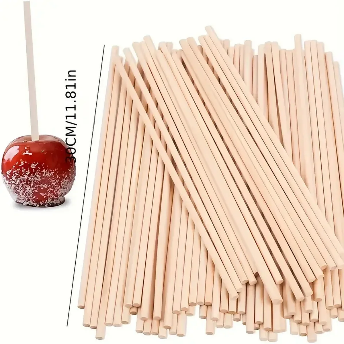 DIY Bamboo Sticks 50/100pcs Natural Color 4mm Bamboo Sticks Cotton Candy Sticks Small Flagpoles DIY Handmade Model Materials