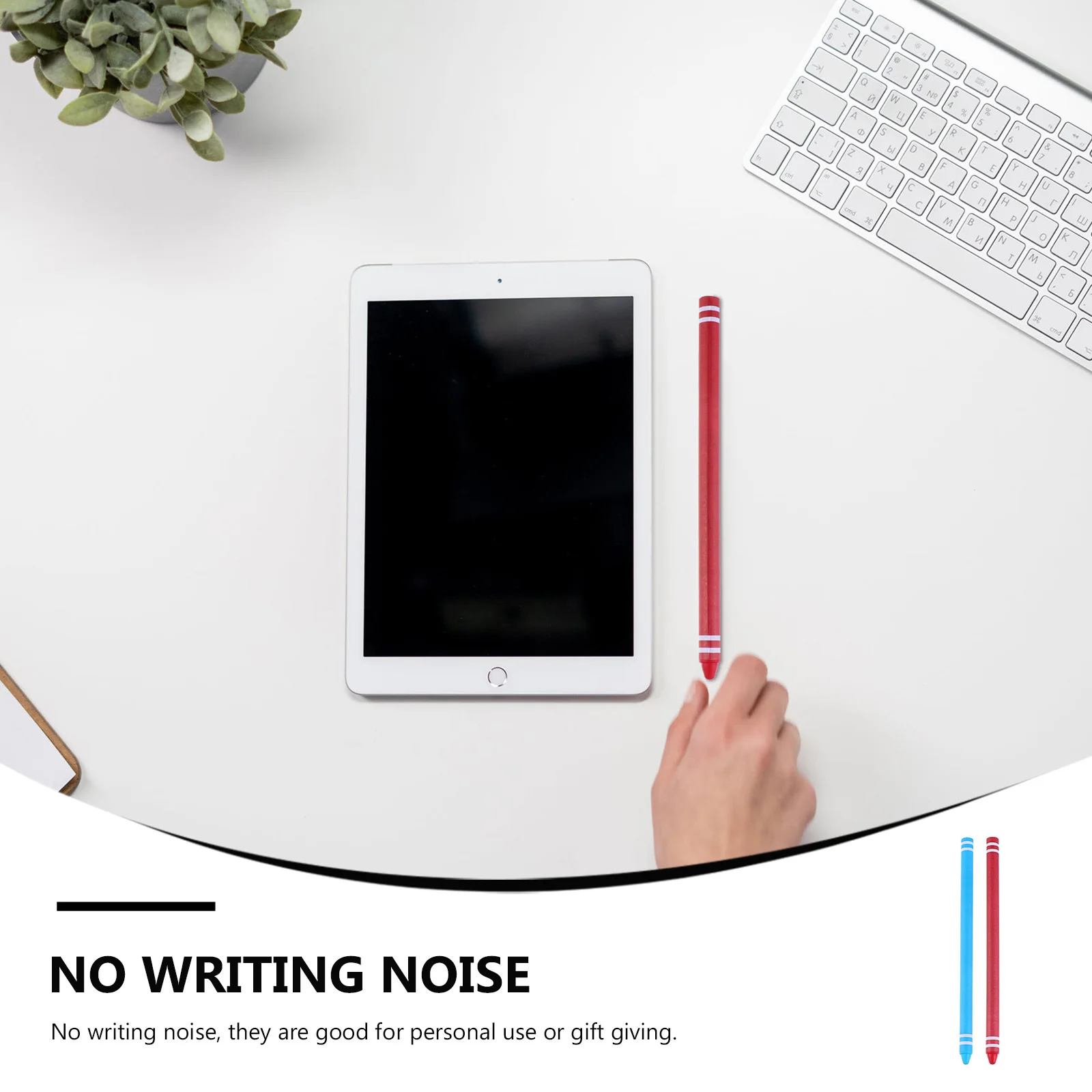 

2Pcs Capacitive Stylus Pen High Precision Silicone Touch Screen Pen Noise Free Smooth Grip for All Tablets Digital Universal