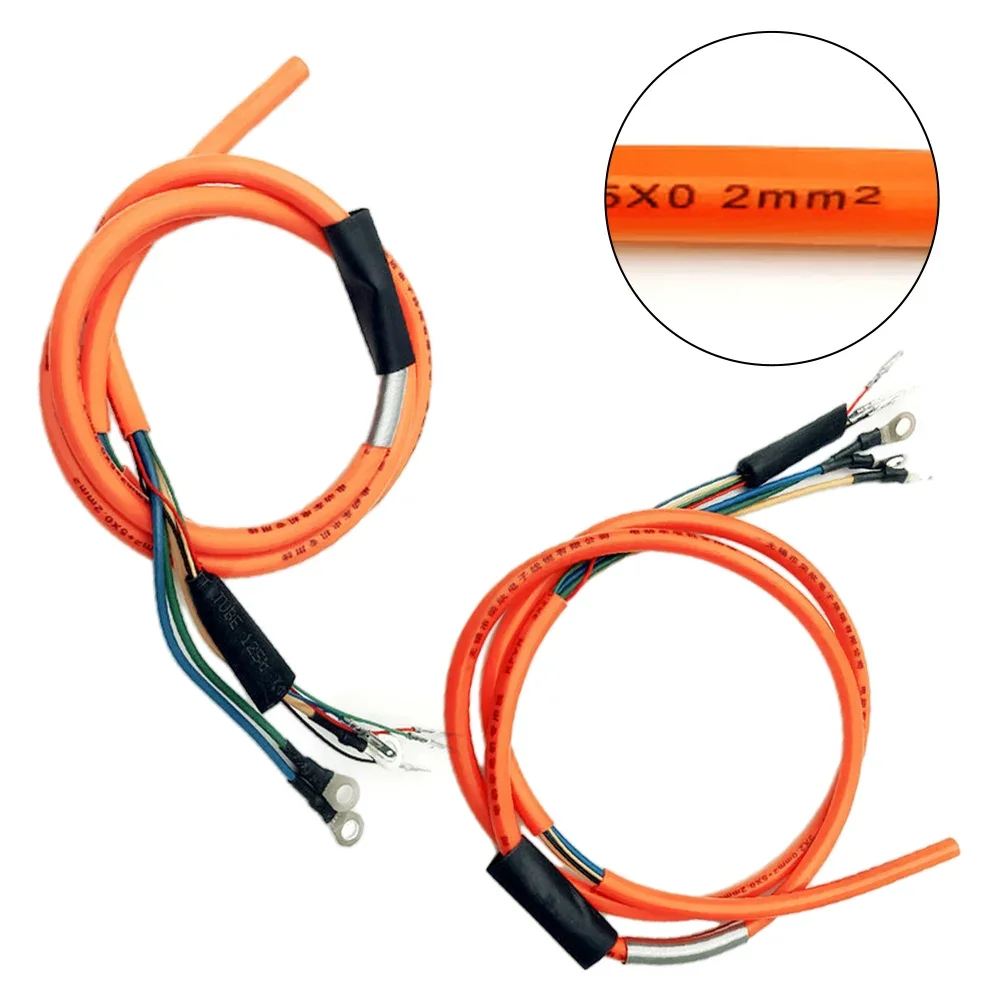 1x Motor Cable 1000/800W Wheel Hub Engine Phase Wire Pure Copper Hall Senor Connector For Electric Scooter Bike Wires 2.0/2.5mm²