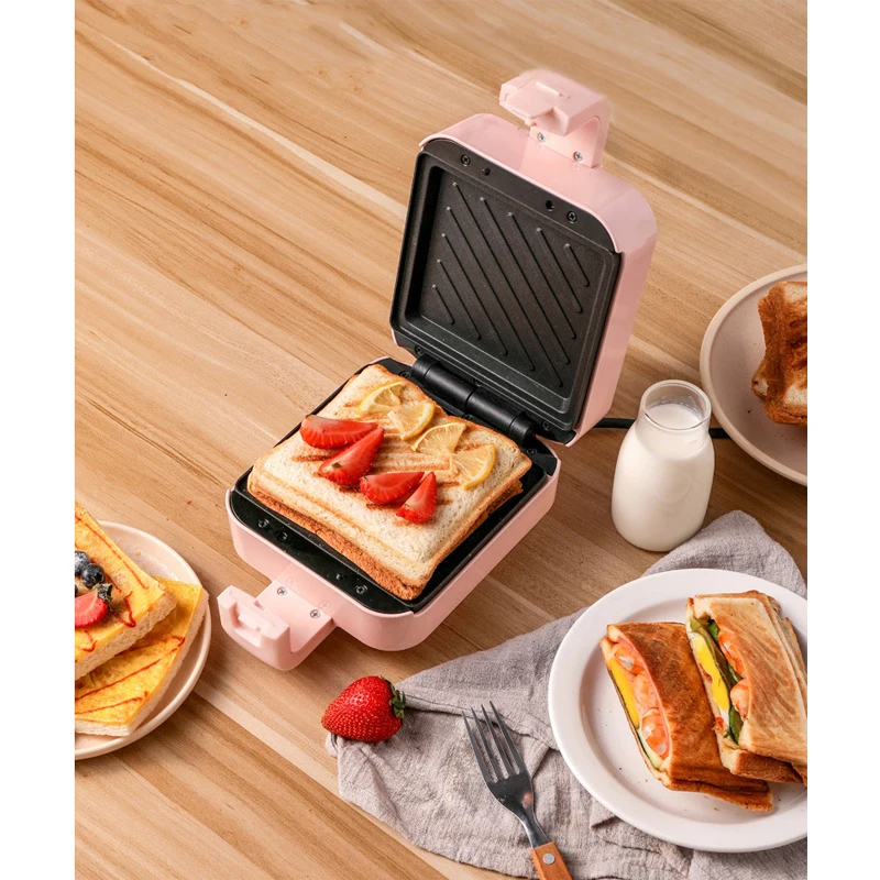 Electric Sandwich Maker Toaster Bread Baking Pan Gofrera Portable Breakfast Machine Home Appliances 220V