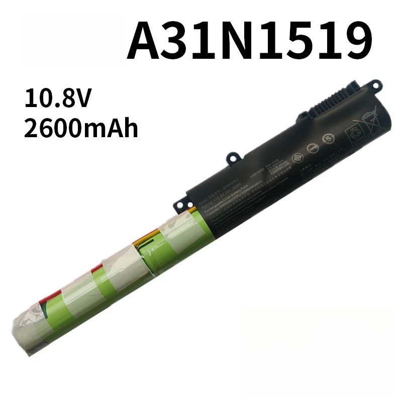 Penggantian Baterai Notebook ASUS A31N1519 Baru 10.8V 2600mAh untuk VM520U A540U D540Y X540L X540SA