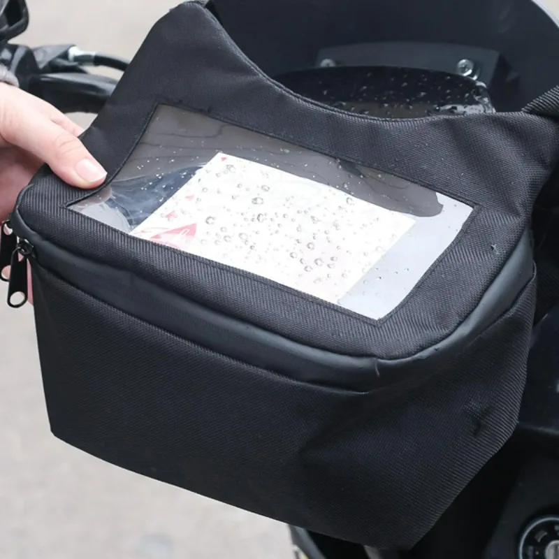 

Водонепроницаемая сумка на руль мотоцикла с сенсорным экраном, портативная, для Vespa, для походов, велоспорта, путешествий, поясная сумка-бананка