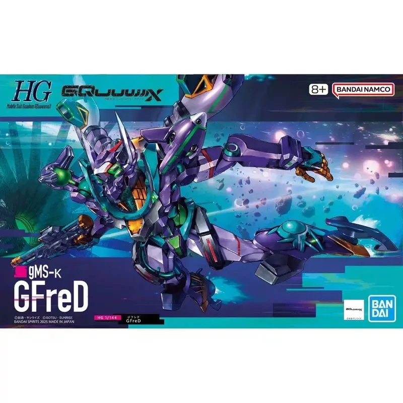 

Bandai Original Genuine HG 1/144 GquuuuuuX Gms-K GFreD Assemble Toy for Boys Girls Kids Gift Collectible Model