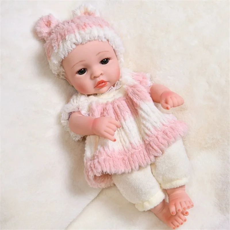 Bébé Reborn poupées tenues vêtements pour 12 pouces bébé poupée 30cm robe T-Shirt pantalon vêtements hiver en peluche pyjama ensemble accessoires
