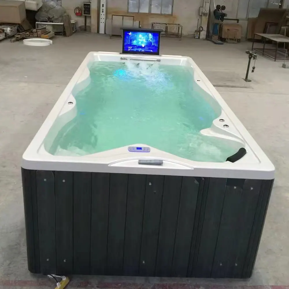 4800mm Outdoor Swimming Pool Whirlpool Bathtub Acrylic Hydromassage TV Garden SPA RS039B